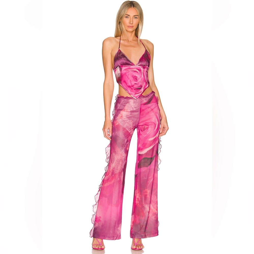 NEW with Tags: Kim Shui Chiffon Pant + Scarf Top